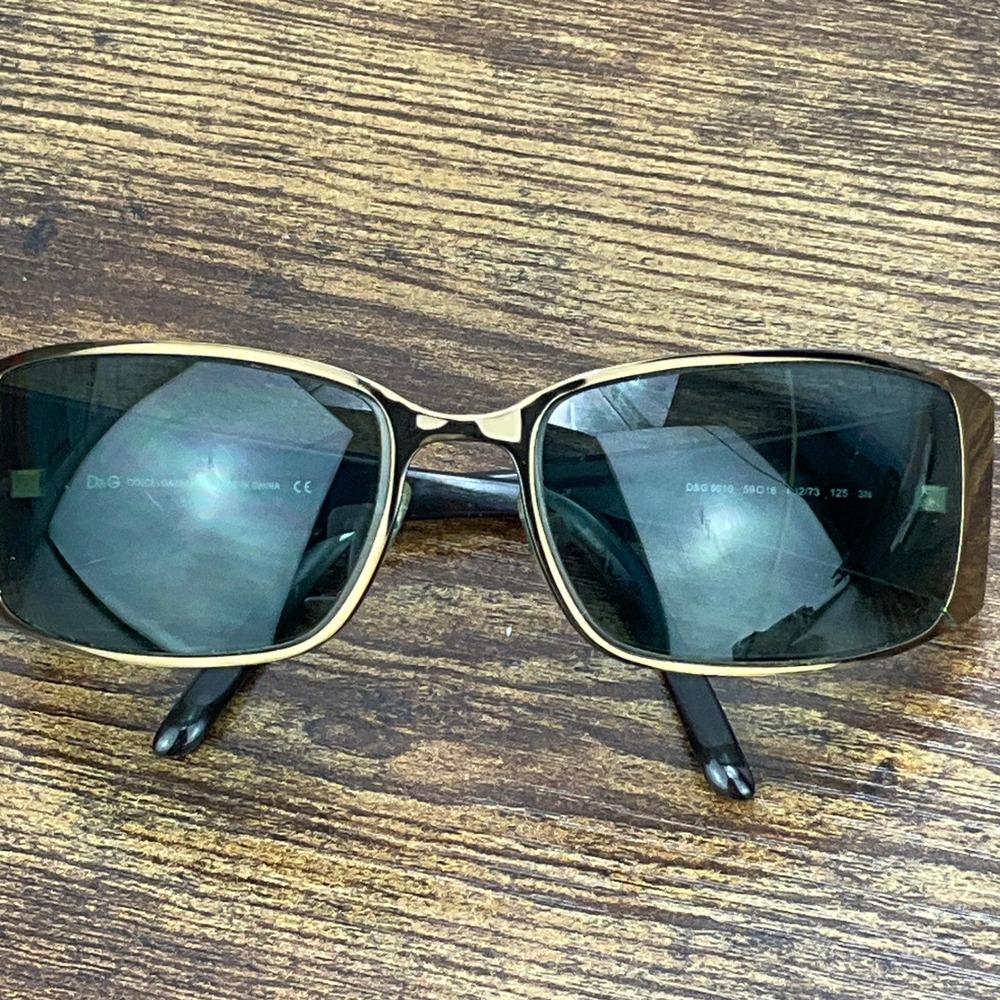 Dolce & Gabbana Black and Gold Sunglasses